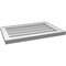 Ekena Millwork Vertical Surface Mount PVC Gable Vnt: Non-Functional, w/2"W x 1-1/2"H, Brickmould Frame, 24"W x 16"H GVPVE24X1602SN - alternate 2